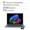 16" 3K OLED TOUCHSCREEN
AMD RYZEN AI 9 (2026)
32GB MEMORY
1TB STORAGE