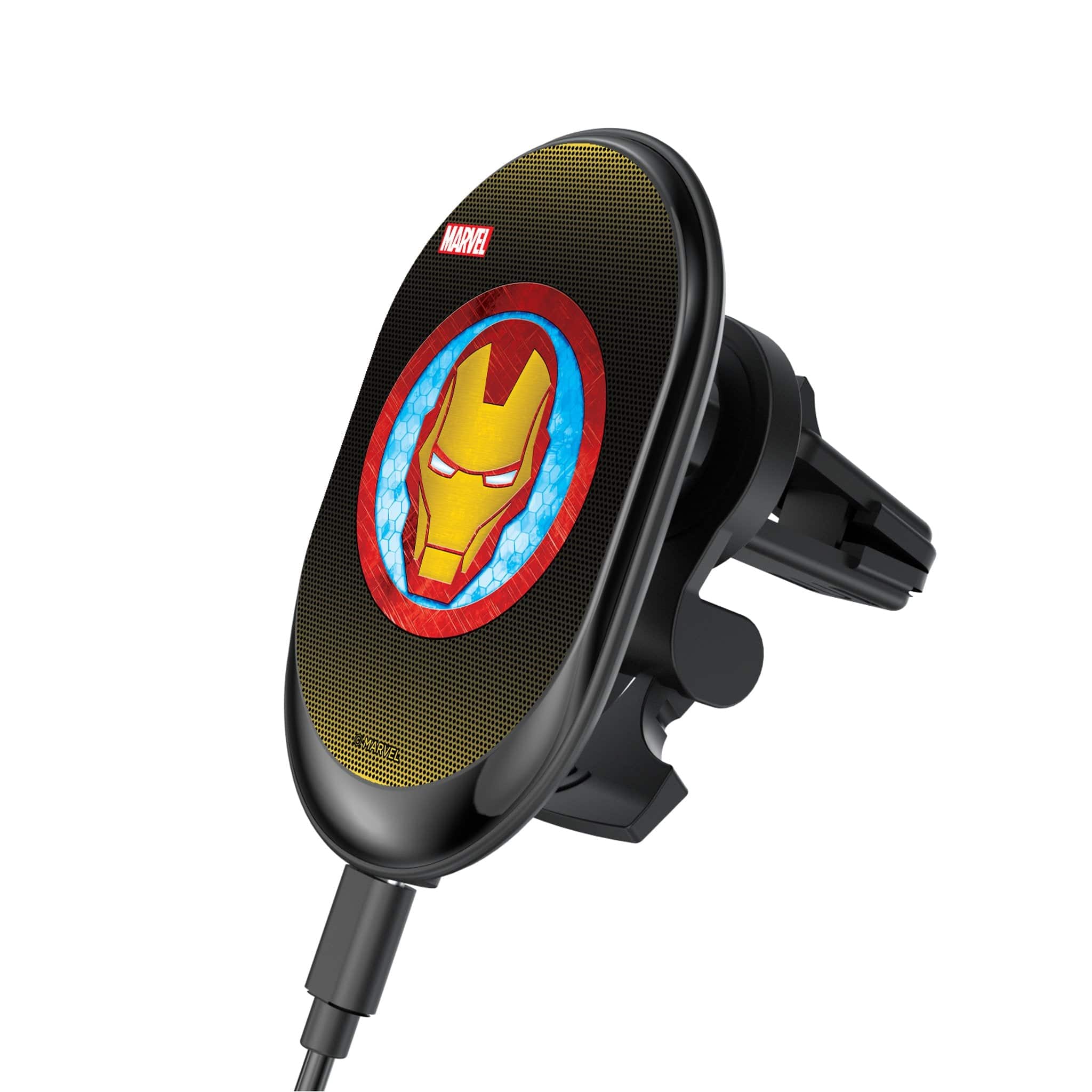 Keyscaper - Marvel Grid Wireless Mag Car Charger - Iron Man