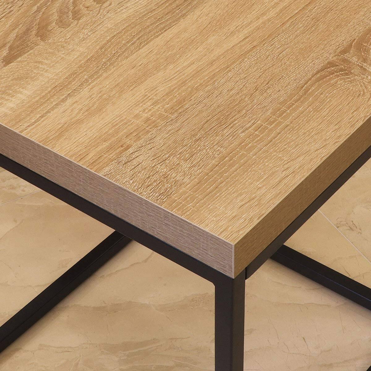 Alt View 4. Empire DigiLabs - 18-inch Accent End Table side Table For Living Room Modern Industrial Square Metal And Wood Wood - Grey Marble.