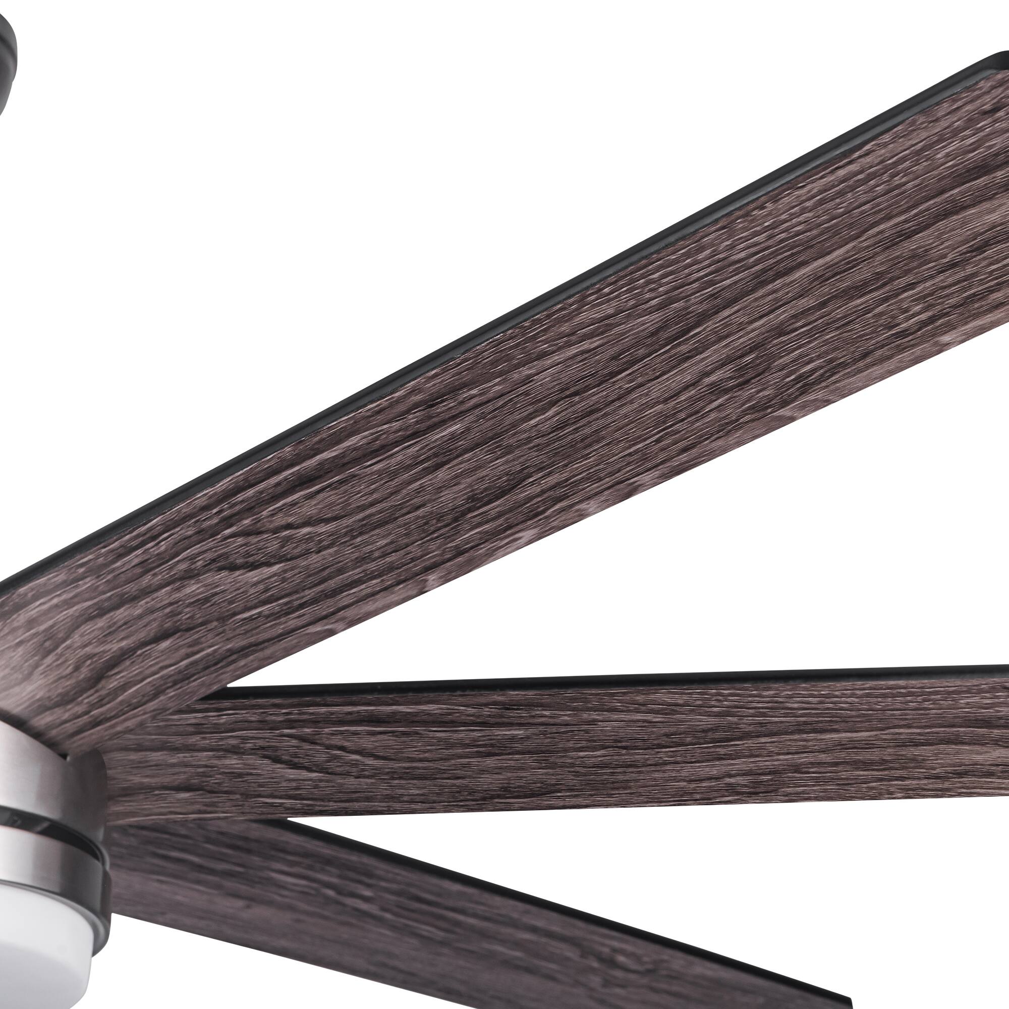Alt View 6. APRILSOUL - 62 in Integrated LED Brushed Nickel Plywood Smart Ceiling Fan Remote - Brushed Nickel.