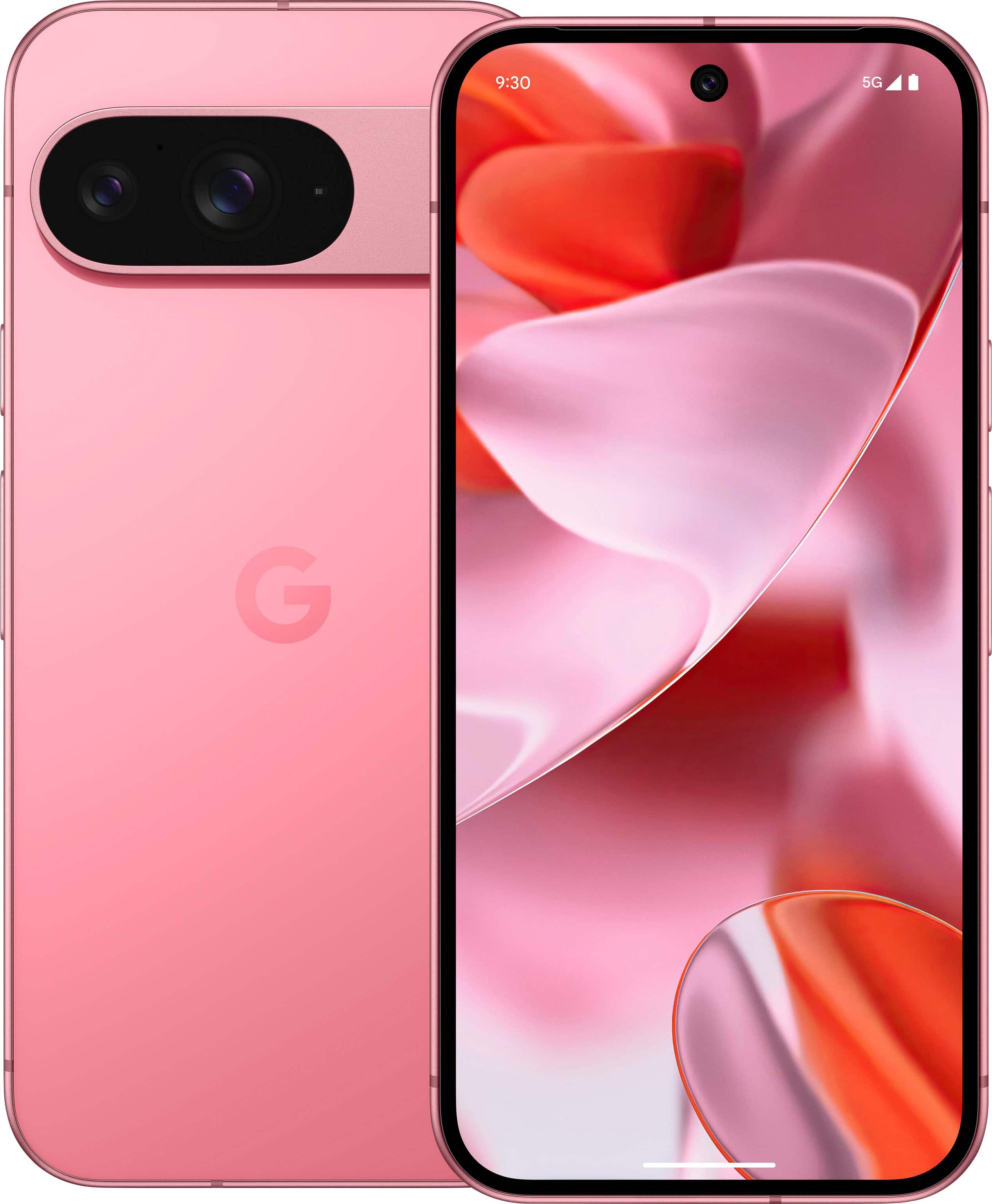 Front. Google - Pixel 9 128GB (Unlocked) - Peony.