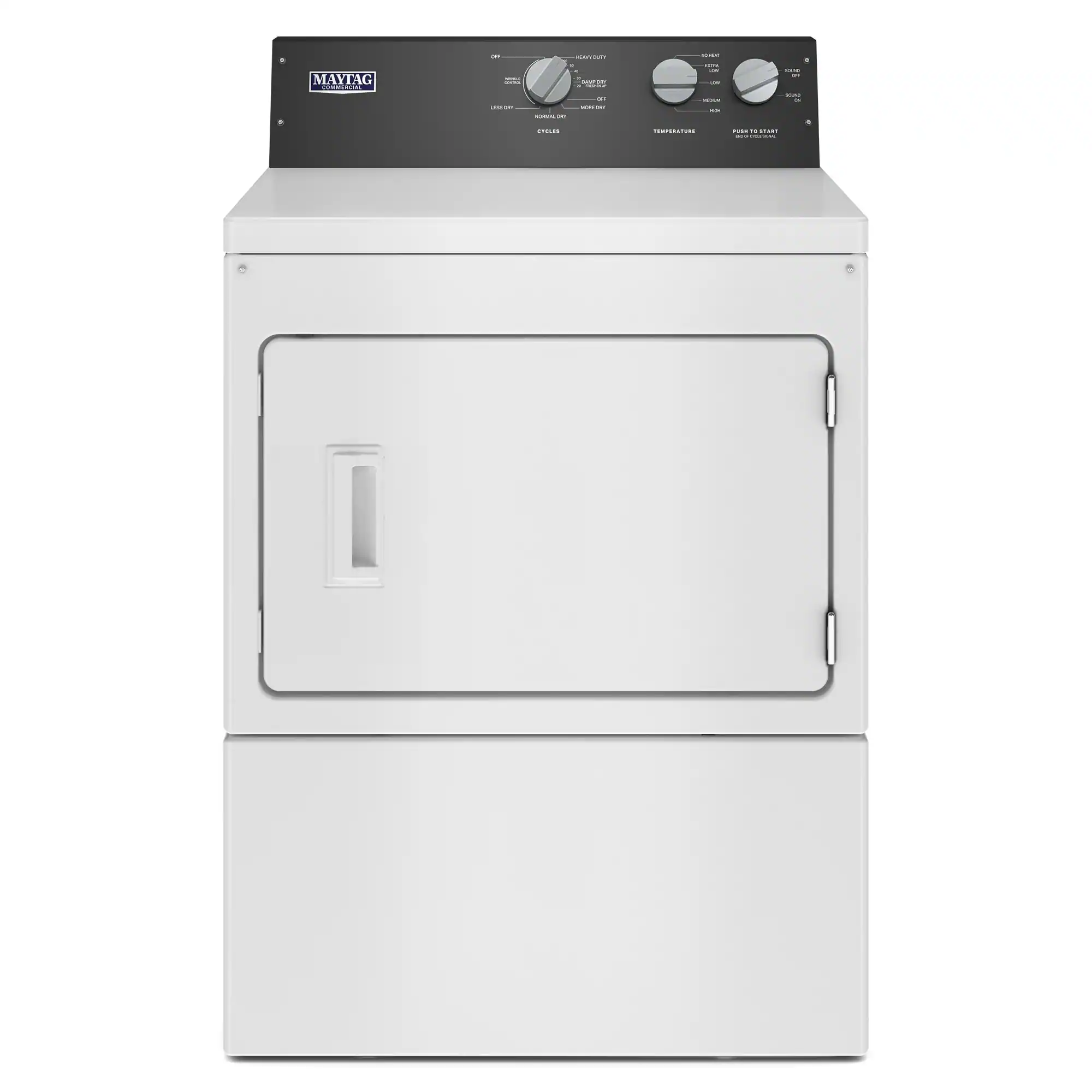 Maytag - 7.4 Cu. Ft. Electric Dryer Commercial Grade with IntelliDry Sensor - White