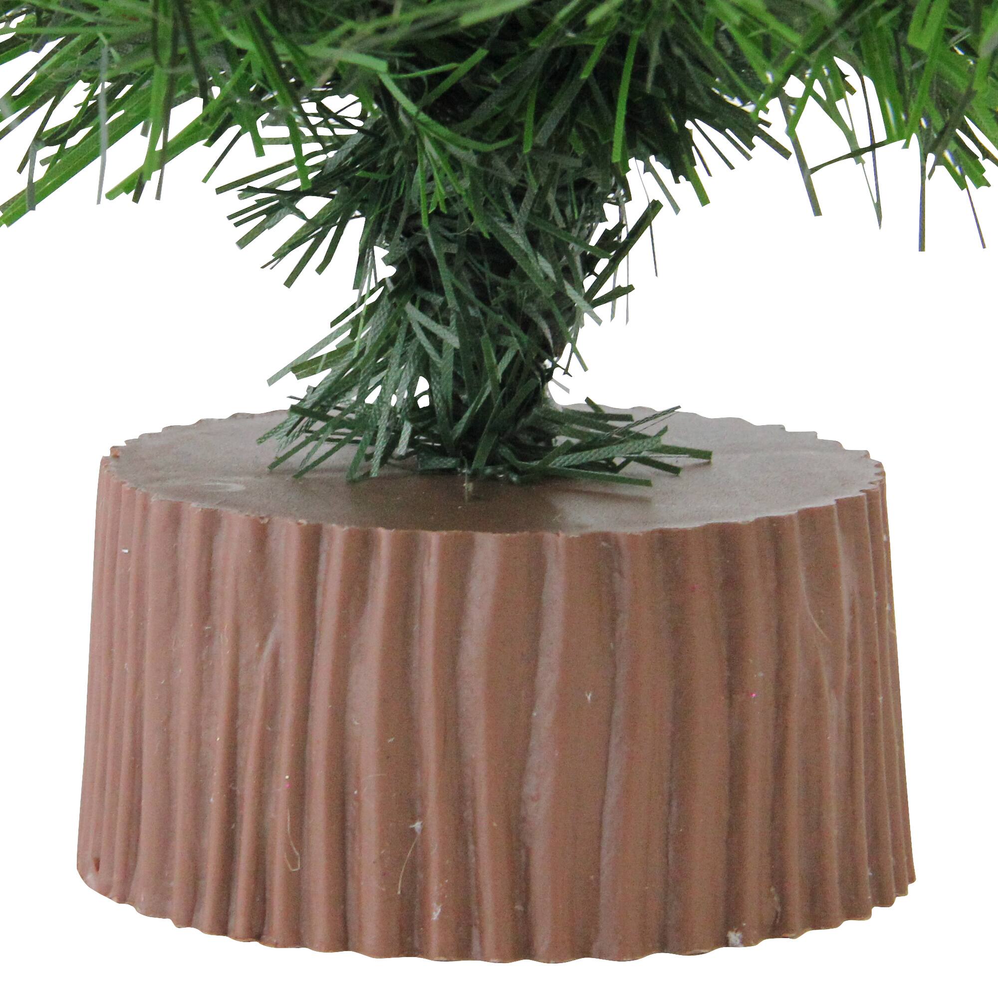 Northlight Balsam Pine Medium Artificial Christmas Tree with Round Base ...