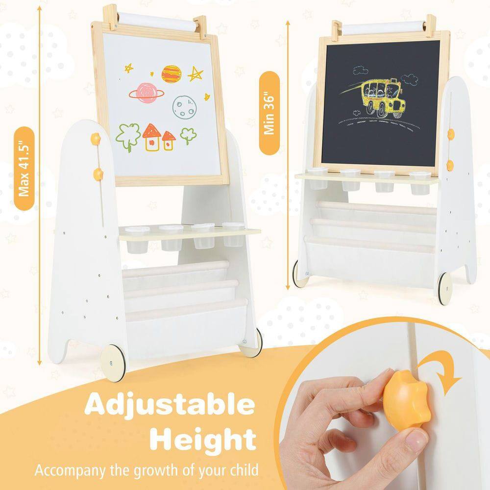 41.5" Max 36" Min Adjustable Height  
Accompany the growth of your child