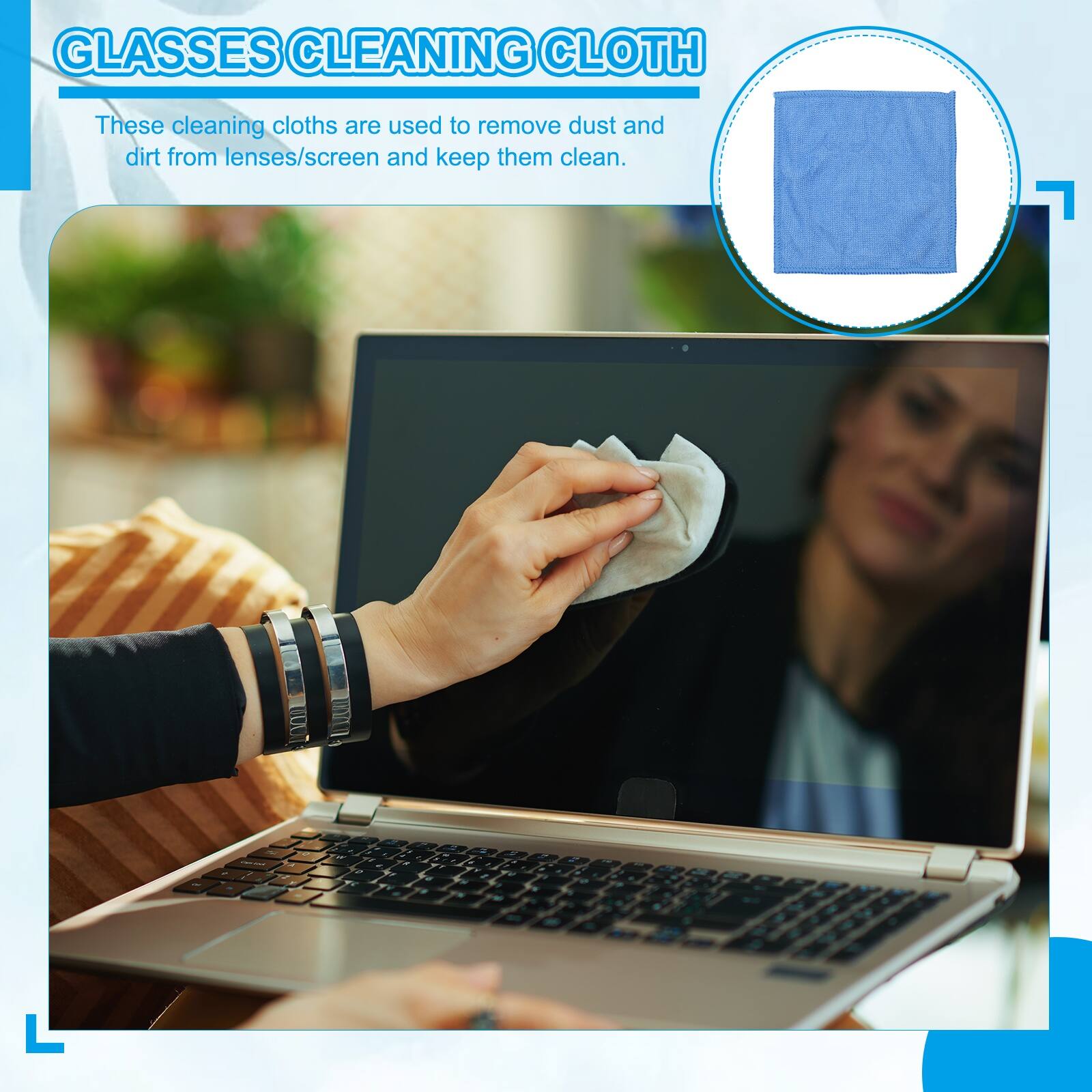 GLASSES CLEANING CLOTH

These cleaning cloths are used to remove dust and dirt from lenses/screen and keep them clean.