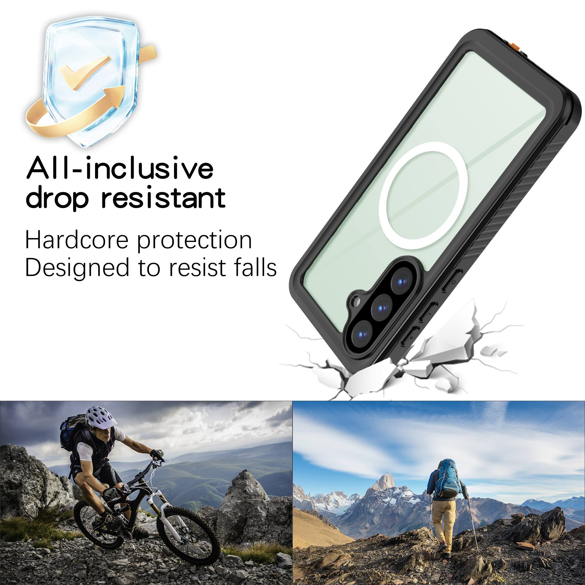 All-inclusive drop resistant  
Hardcore protection  
Designed to resist falls
