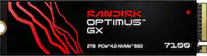 1 SANDISK OPTIMUS GX 2TB PCIe 4.0 NVMe SSD 7100