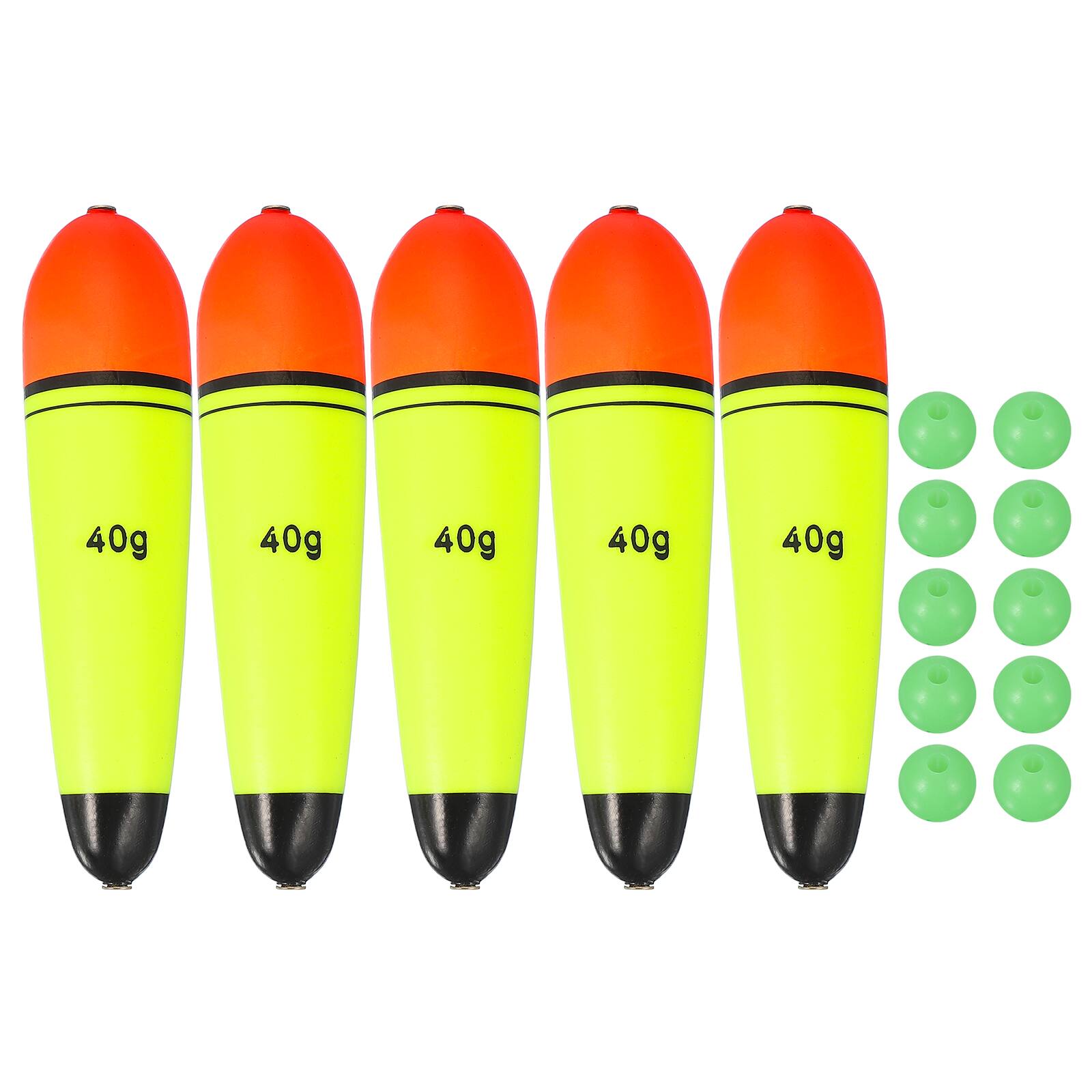Unique Bargains - Fishing Slip Bobbers, EVA Foam Slip Floats with Beads, 1.4 oz Floatage & 5pcs - Fits Perch/Carp/Bass, Salt/Freshwater - Red, Yellow price history on PriceWatchPro