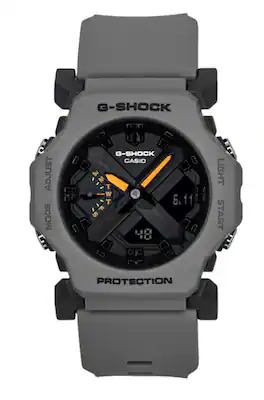 Casio - G-Shock Analog Digital Resin Strap Grey Dial Quartz GA-2300-8A 200M Unisex Watch - Gray