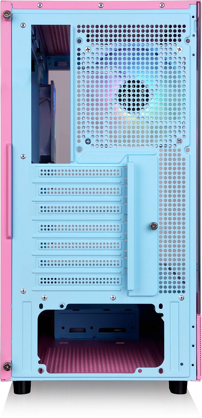 Alt View 4. Thermaltake - View 270 Plus TG ARGB E-ATX Mid-Tower PC Case - Bubble Pink.