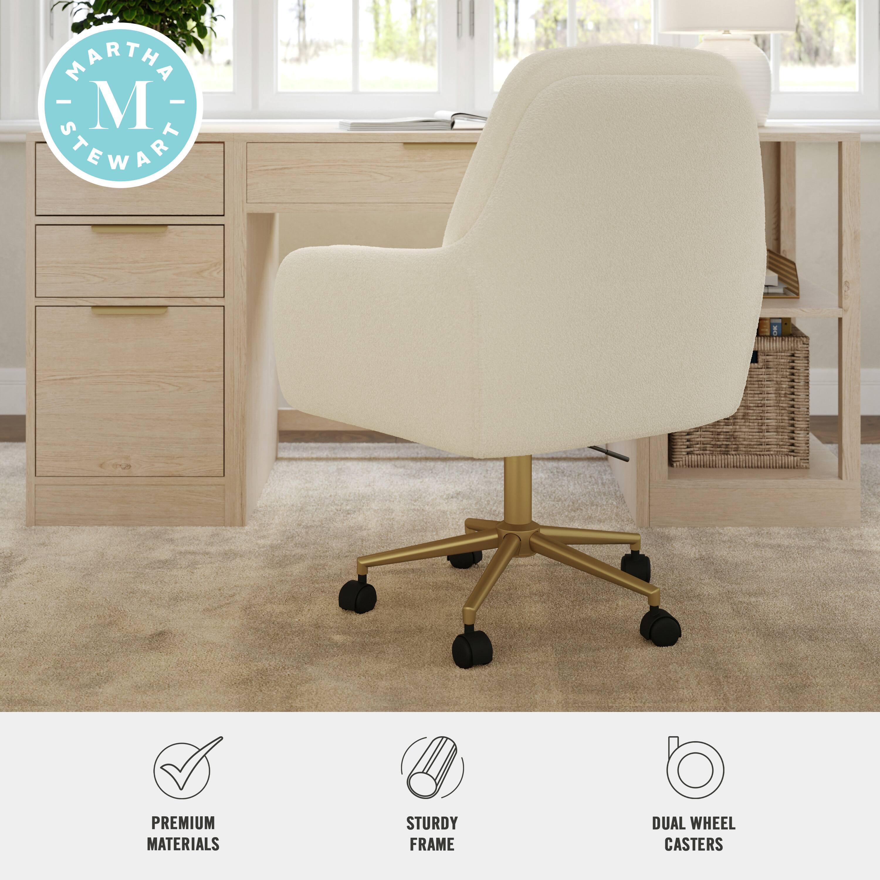 MARTHA - M STEWART

PREMIUM MATERIALS  
STURDY FRAME  
DUAL WHEEL CASTERS
