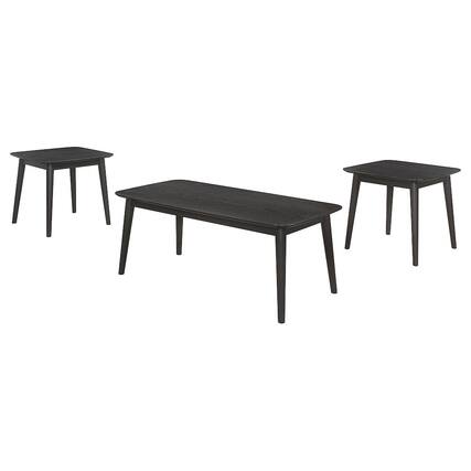 Front. Coaster Co. of America - Radley 3-piece Rectangular Coffee Table Set Black - Black.