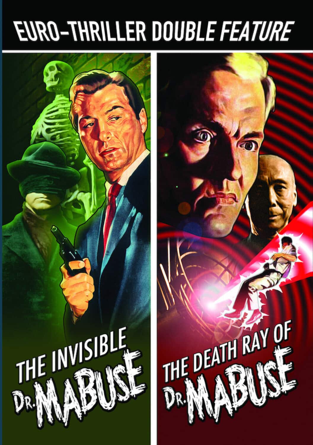 Euro-Thriller Double Feature: The Invisible Dr. Mabuse / The Death Ray Mirror of Dr. Mabuse  - DVD