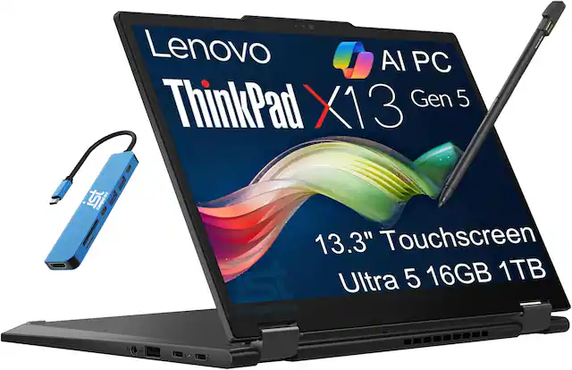 Lenovo ThinkPad X13 Gen 5
AI PC
13.3" Touchscreen
Ultra 5 16GB 1TB