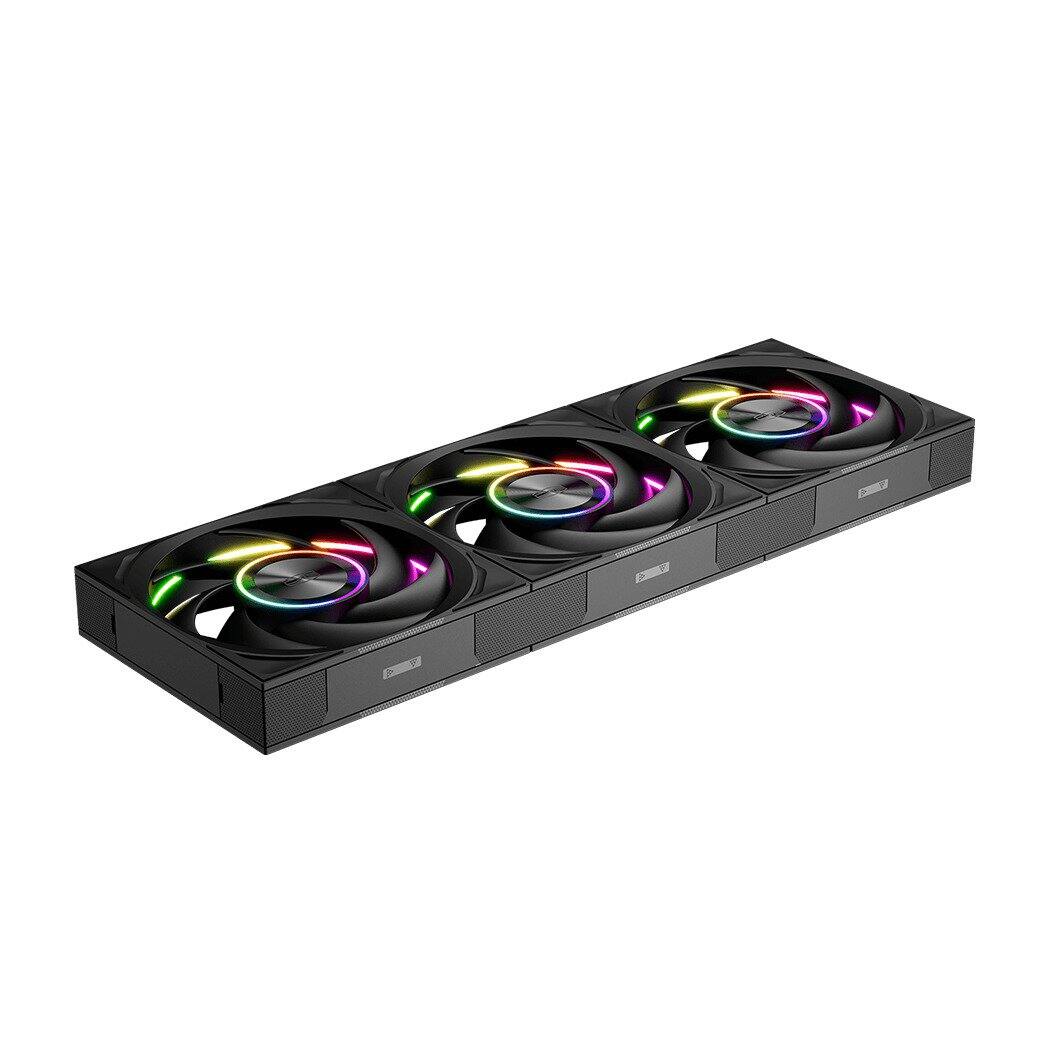 Left. PCCOOLER - FAN-DT36BD CPU Cooler AIO Liuquid Cooler - black.