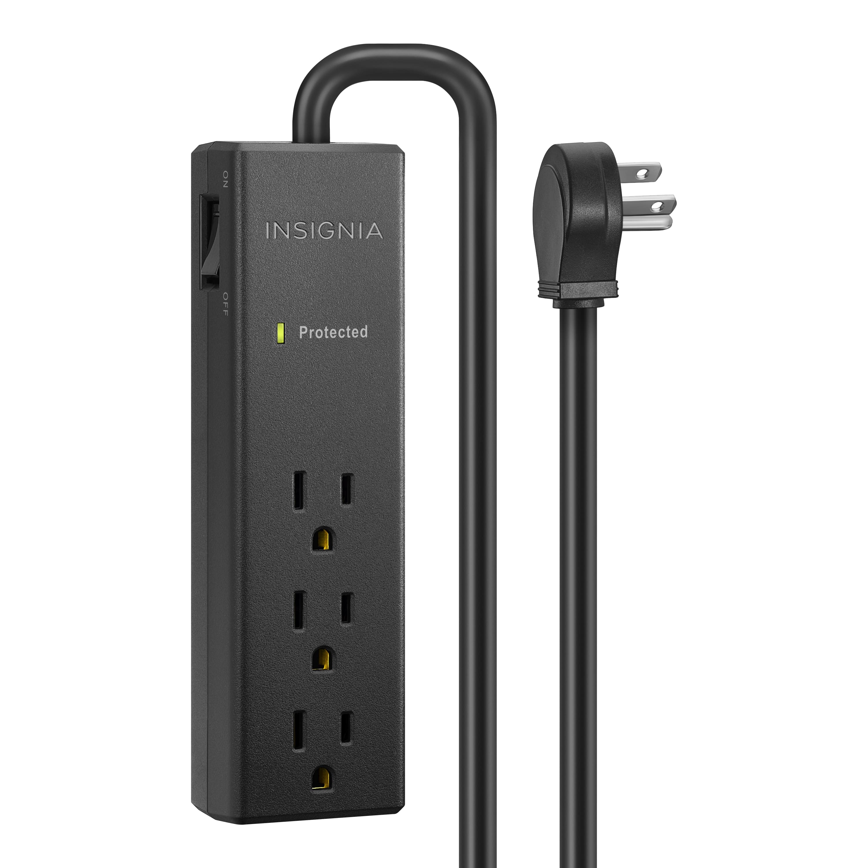 Insignia� - Surge Protector for Home/Office with 3 AC Outl