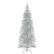 Alt View 19. Costway - 7FT Pre-lit Artificial Tinsel Xmas Tree with 1030 Branch Tips 400 LED Lights - Silver.