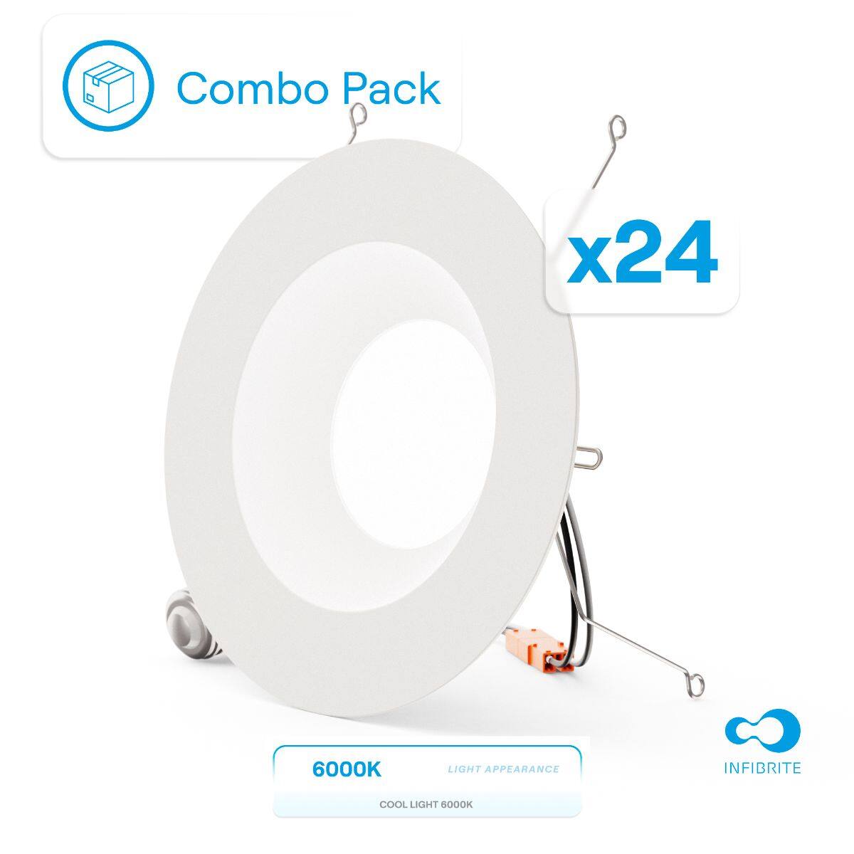 Combo Pack x24  
6000K LIGHT APPEARANCE  
COOL LIGHT  
INFIBRITE