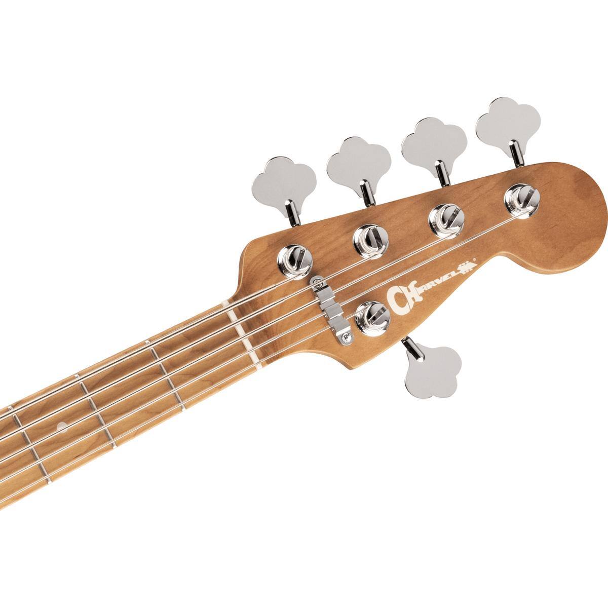 Alt View 5. Charvel - Charvel Pro-Mod San Dimas Bass PJ V 5-String Bass Guitar, Platinum Pearl.
