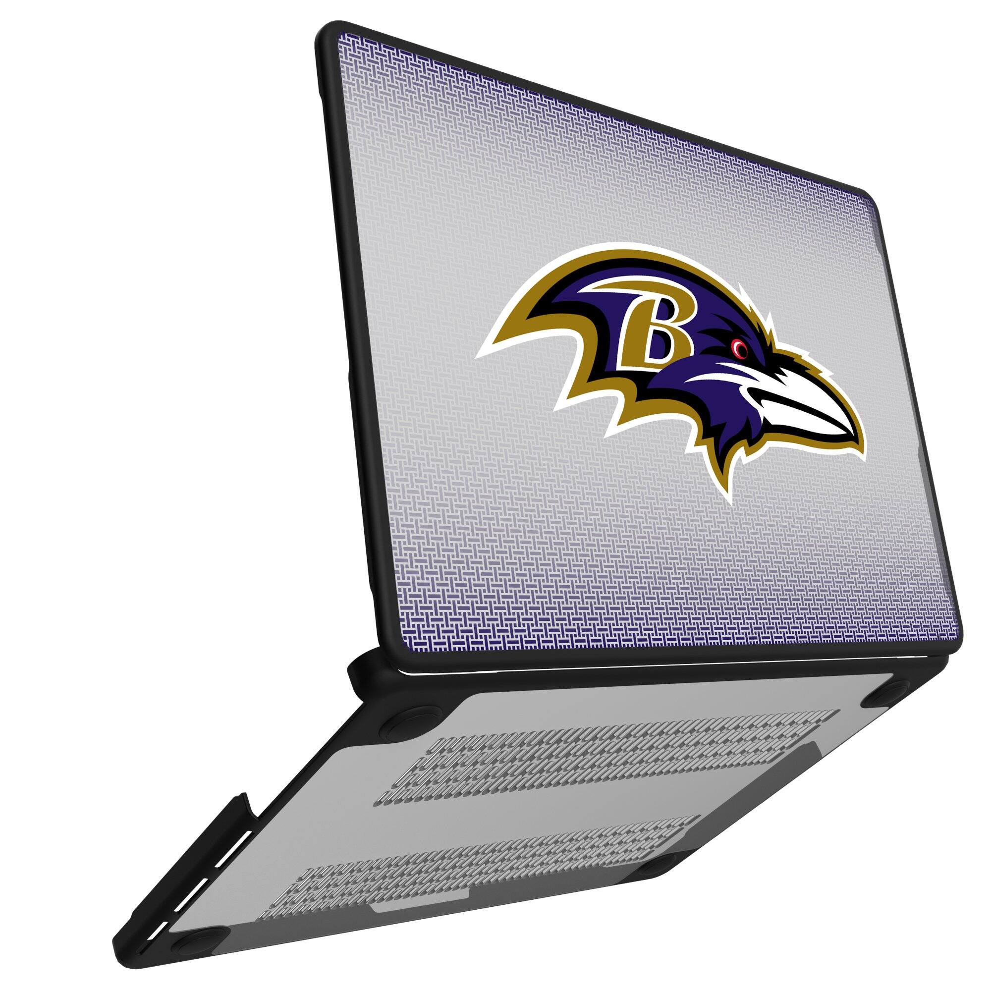Alt View 1. Keyscaper - Baltimore Ravens Linen MacBook Case - Air 15 in - Multicolor.