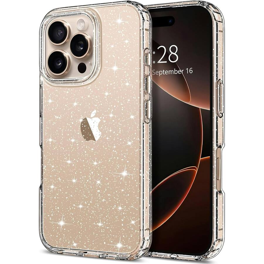 Entronix Case for iPhone 16 Pro Max Stylish and Protective Glitter