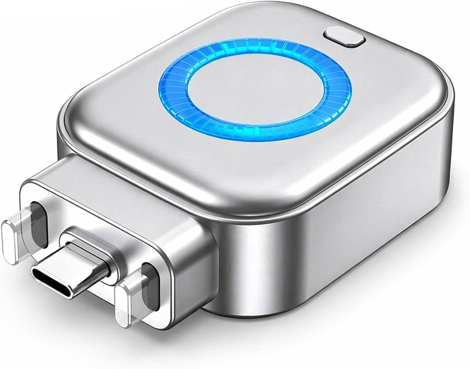 Front. Core Tech - 140W USB-C Smart Auto Shut-Off Charging Adapter with LED Status Indicator - Silver.