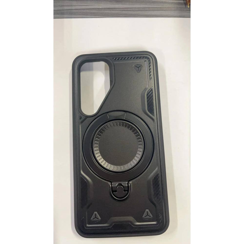 Angle. Reiko - 360 Degree Rotating Magnetic Versatile Stand Black Compatible With Samsung Galaxy S25 - Black.