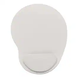 Unique Bargains - Ergonomic Gel Mouse Pad with Wrist Rest Support Memory Foam Mat Non-Slip Base for Office Computers Laptop Keyboard Home - Light Gray