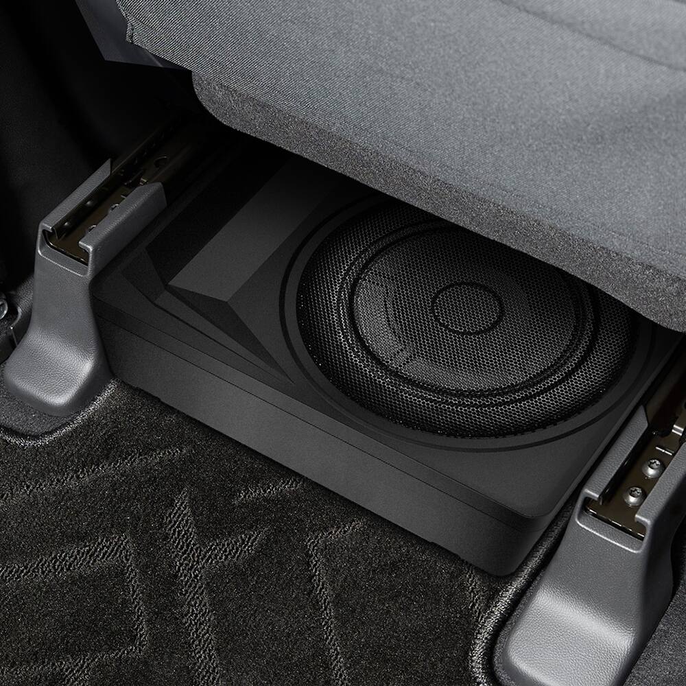 Alt View 7. Junsun - All-in-One 10" 1200W Slim Under Seat Subwoofer with Built-in Amplifier (300W RMS) Adjustable Low Pass/Gain/Bass Boost - Black.