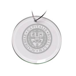 Jardine - Capital University Crusaders 3'' Round Glass Ornament - Multicolor