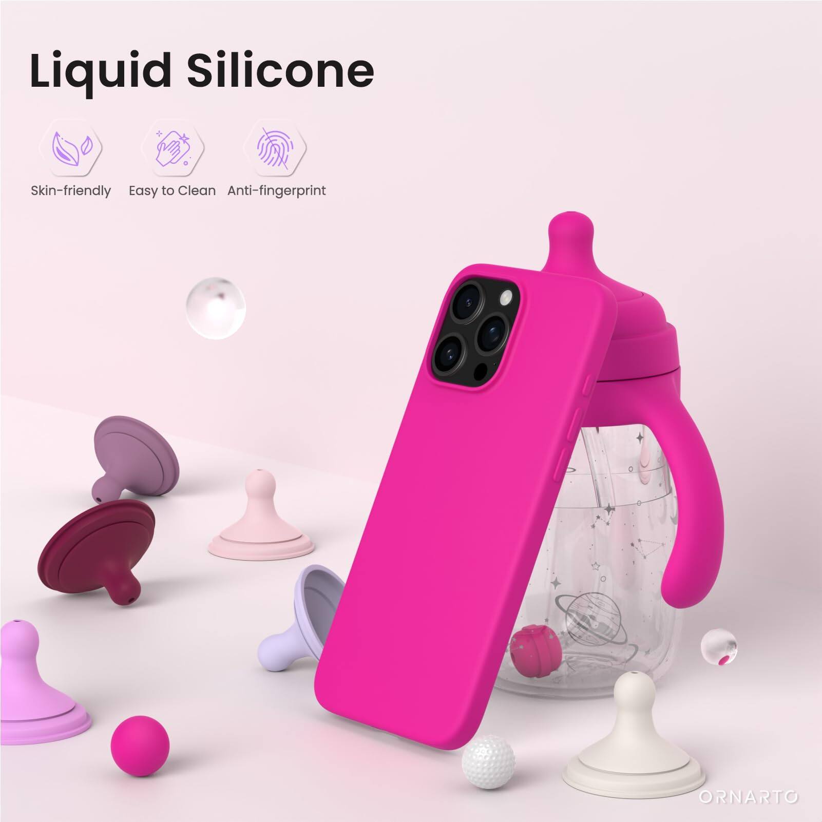 Liquid Silicone Skin-friendly Easy to Clean Anti-fingerprint ORNARTO