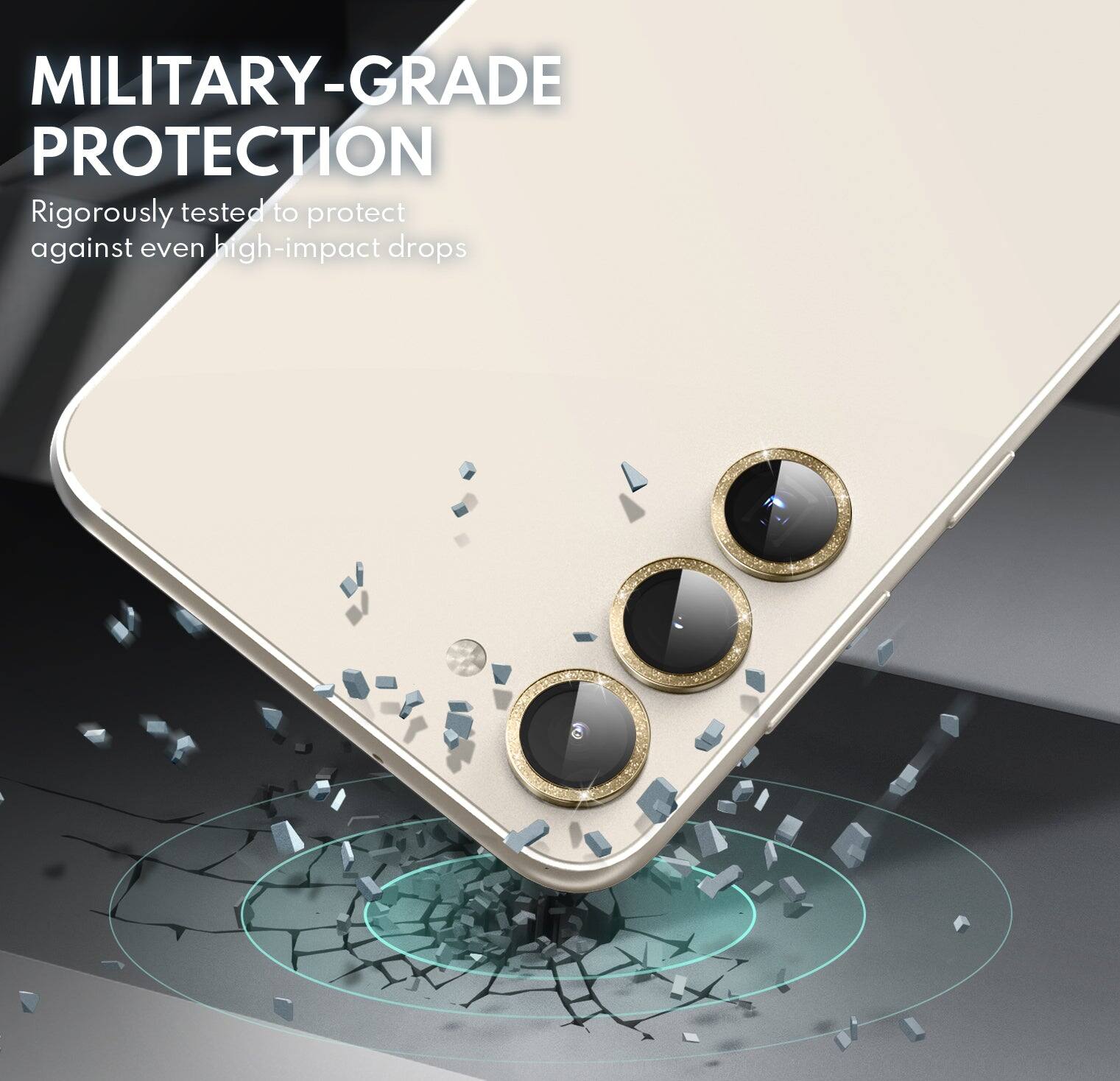 MILITARY-GRADE PROTECTION  
Rigorously tested to protect against even high-impact drops