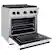 Alt View 1. ZLINE - ZLINE Autograph 30" Paramount Dual Fuel Range with Black Accents (SDRZ-WM-30-MB) - White.