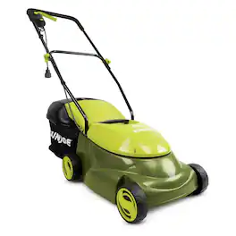 Sun Joe - MJ401E 14 Inch 12 Amp Home Electric Corded Push Behind Lawn Mower - Green