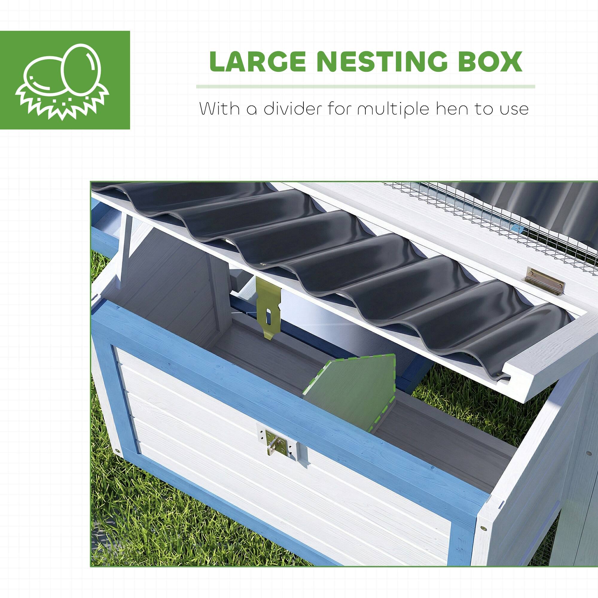 LARGE NESTING BOX  
With a divider for multiple hens to use