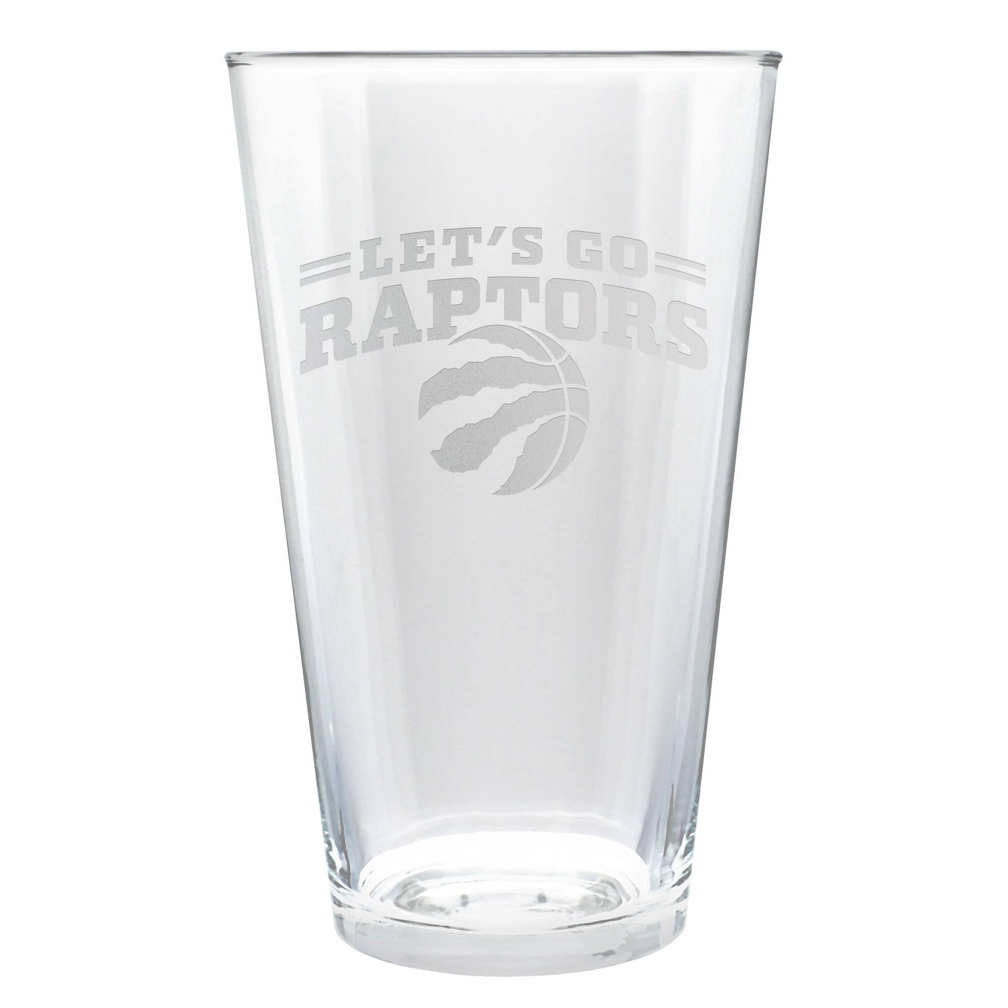 Great American Products Toronto Raptors Etched 16oz. Rally Cry Pint ...