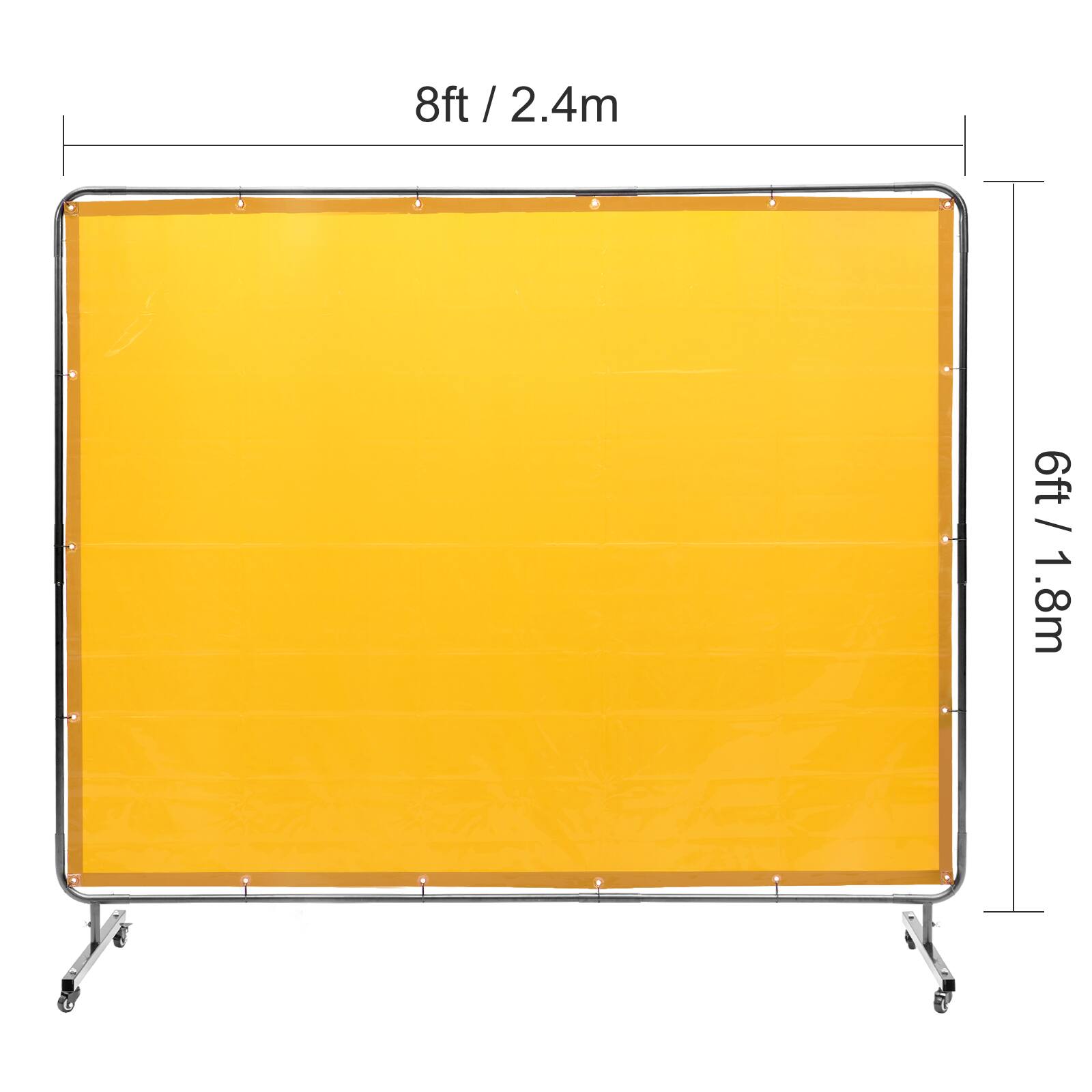 8ft / 2.4m  
6ft / 1.8m