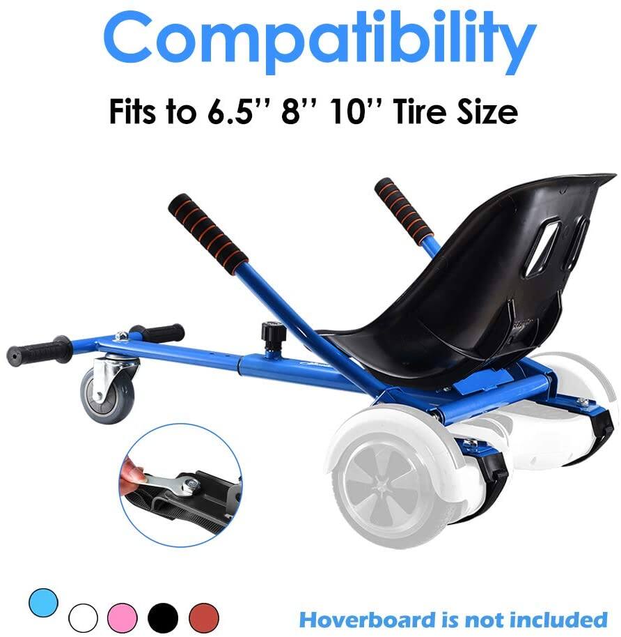 Compatibility  
Fits to 6.5" 8" 10" Tire Size  

Hoverboard is not included