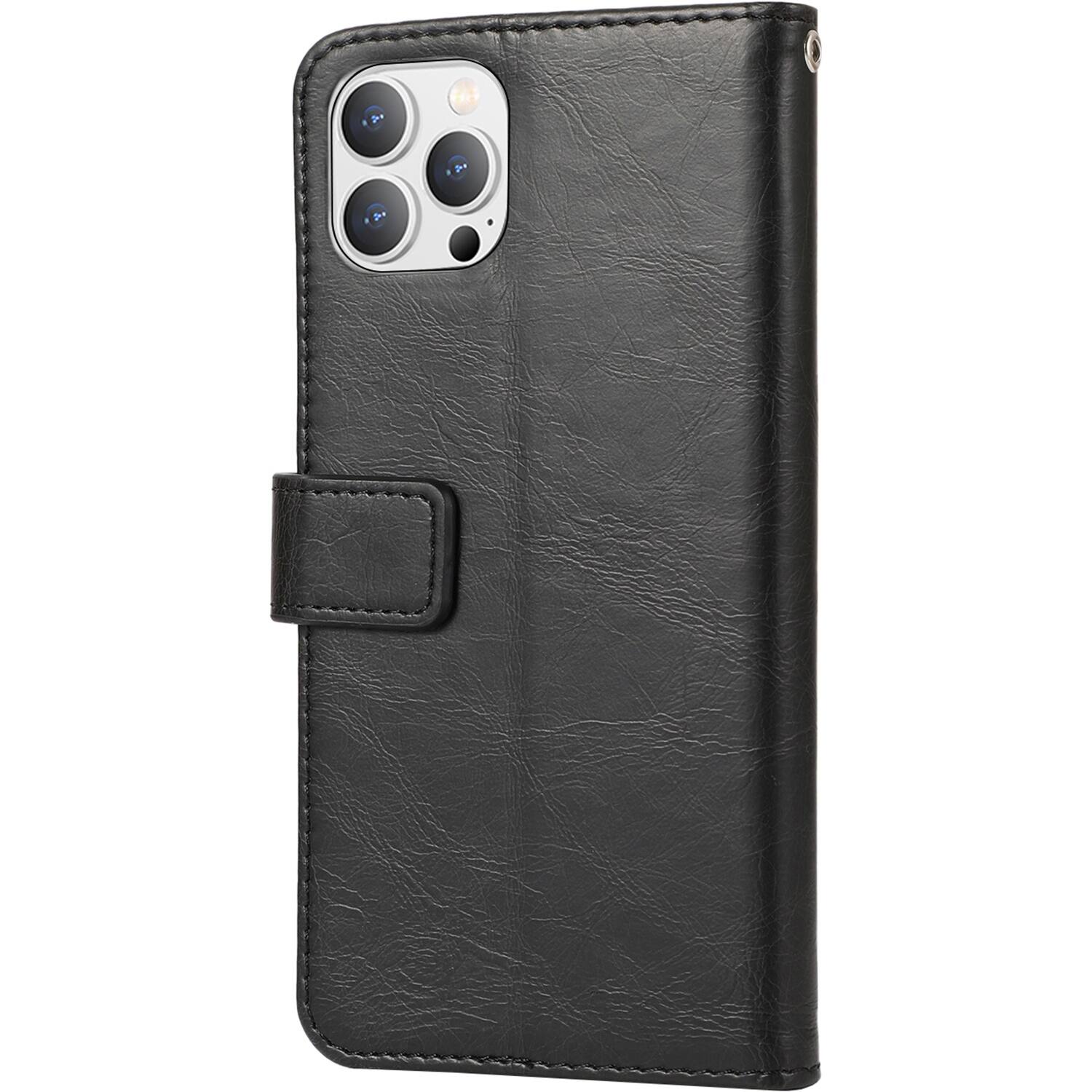 Alt View 11. SaharaCase - Folio Wallet Case for Apple iPhone 14 Pro - Black.