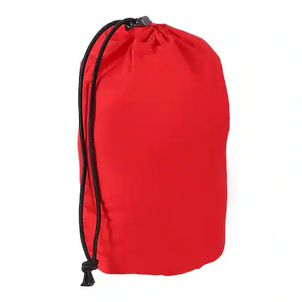 Front. Unique Bargains - Stuff Sack, Sleeping Bag Storage Sack, Waterproof Outdoor Storage, Ultralight Portable Drawstring, 4x8In, for Camping - Red.