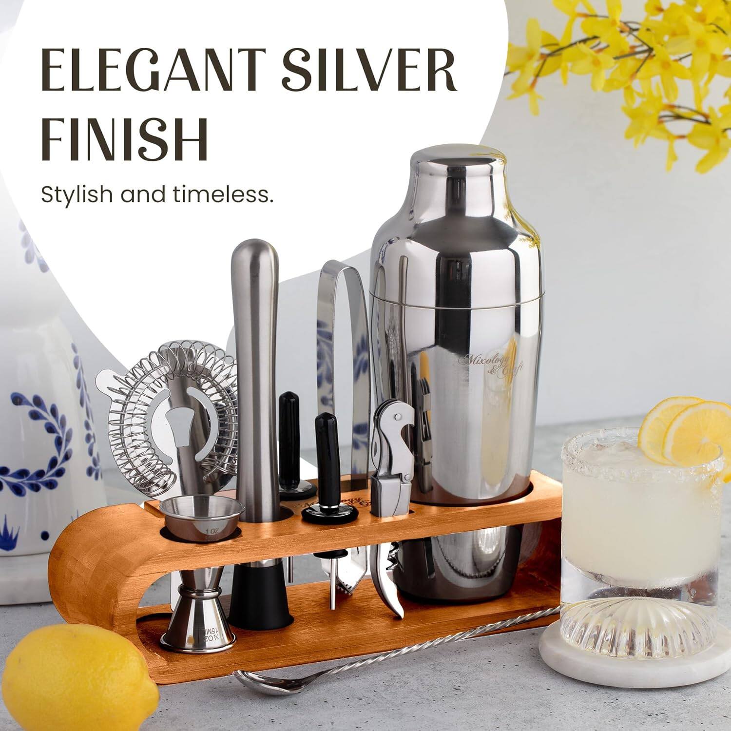 ELEGANT SILVER FINISH  
Stylish and timeless.