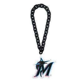 FOCO - Miami Marlins Light Up Big Logo Fan Chain - Multicolor