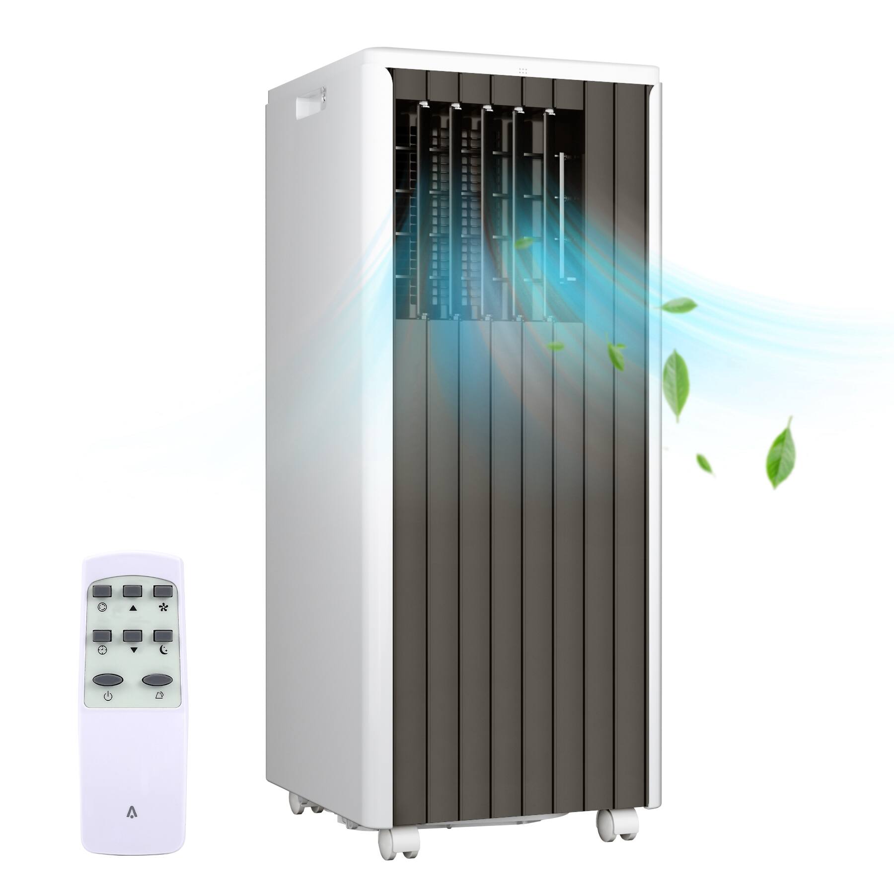 Front. Acekool - Acekool 5000 BTUs Portable Air Conditioner with Fan & Dehumidifier for Rooms up to 350 Sq.Ft - Black.