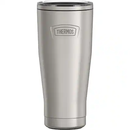 Front. Thermos - Thermos 18 oz. Icon Vacuum Insulated Stainless Steel Tumbler - Matte - Matte Stainless Steel.