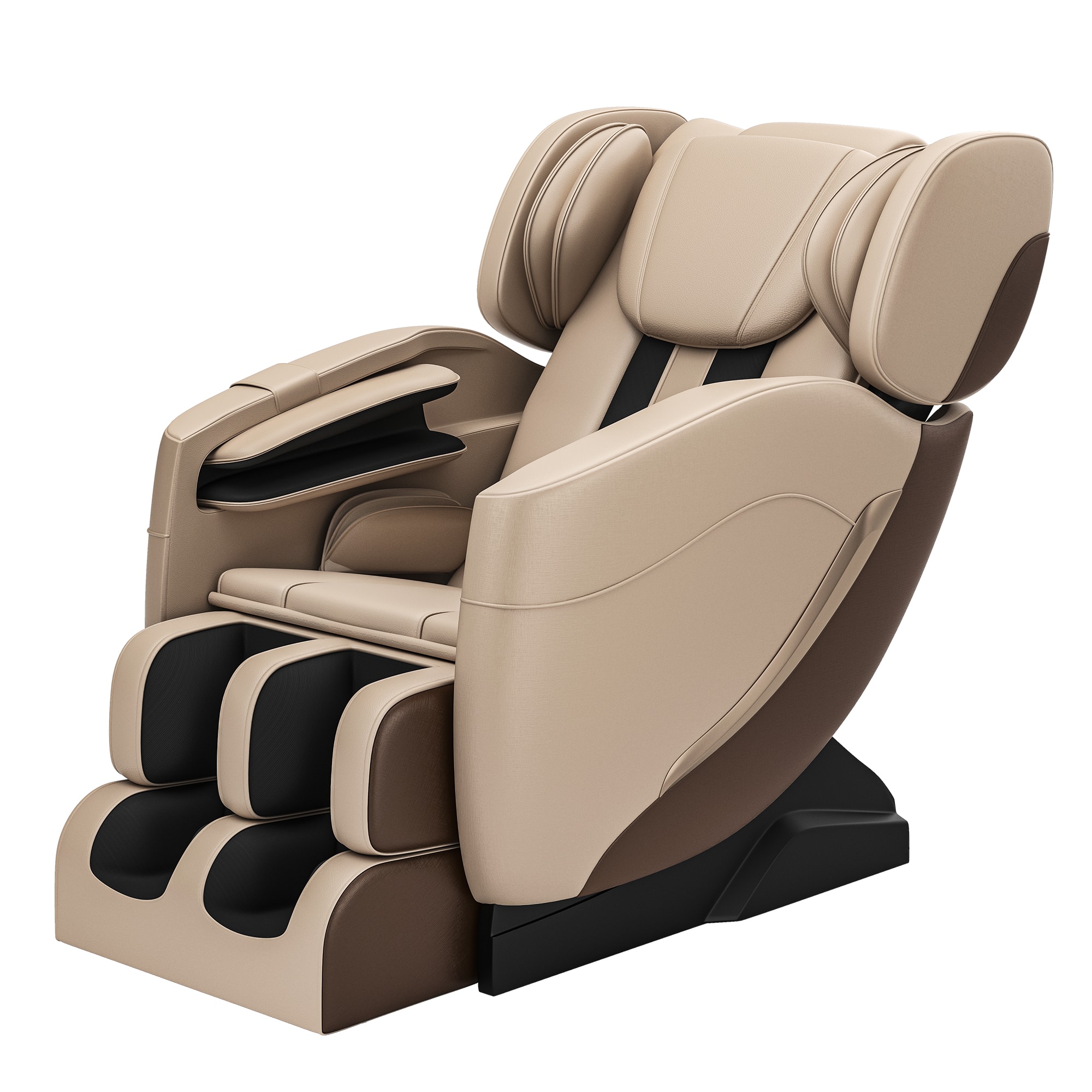 Essen Blissed - Favor-SS05 heated Full Body Massage Chair with zero gravity mode and Bluetooth music player - Khaki