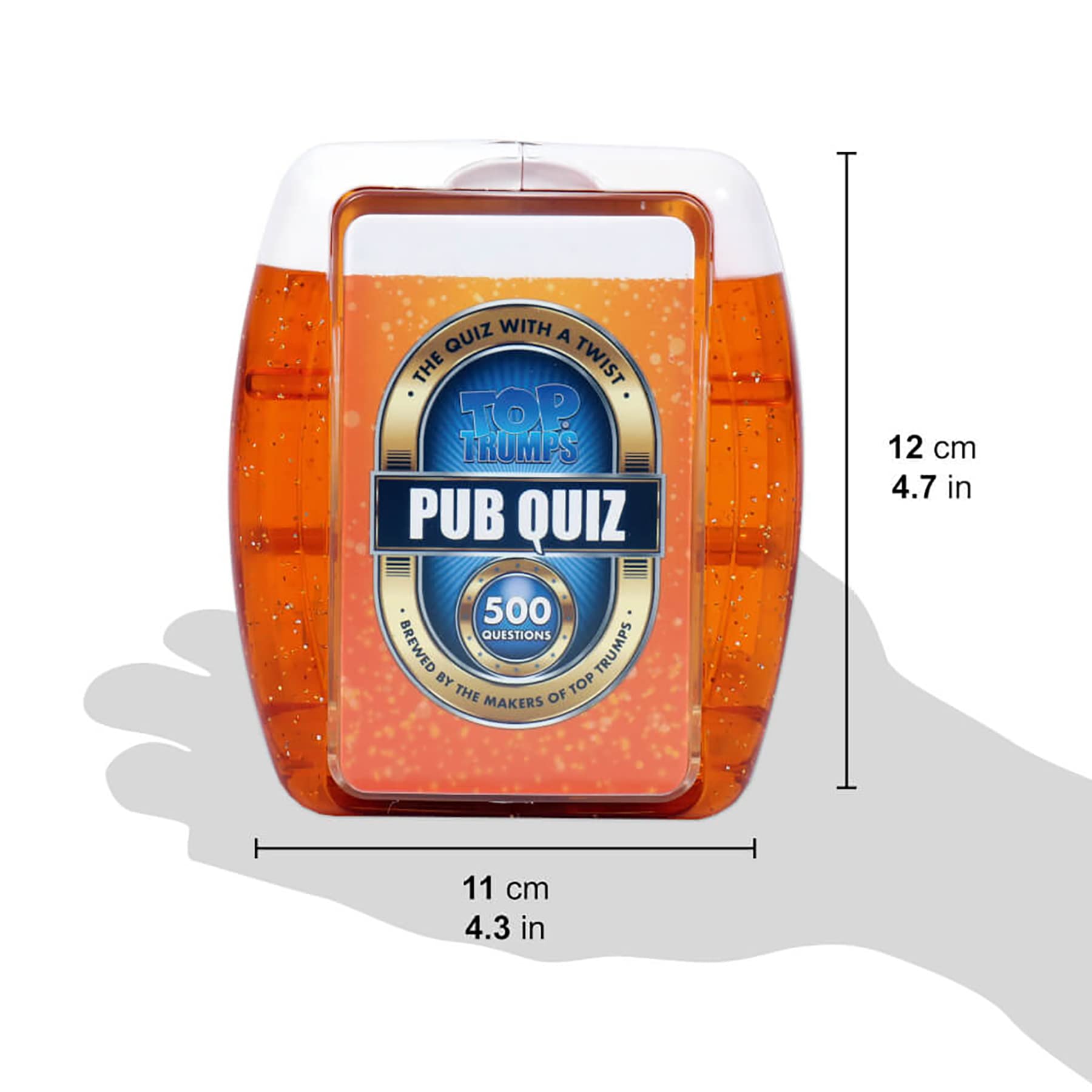QUIZ WITH A TWIST TOP TRUMPS PUB QUIZ 500 QUESTIONS BREWED BY TOP TRUMPS THE MAKERS OF

12 cm 4.7 in
11 cm 4.3 in
