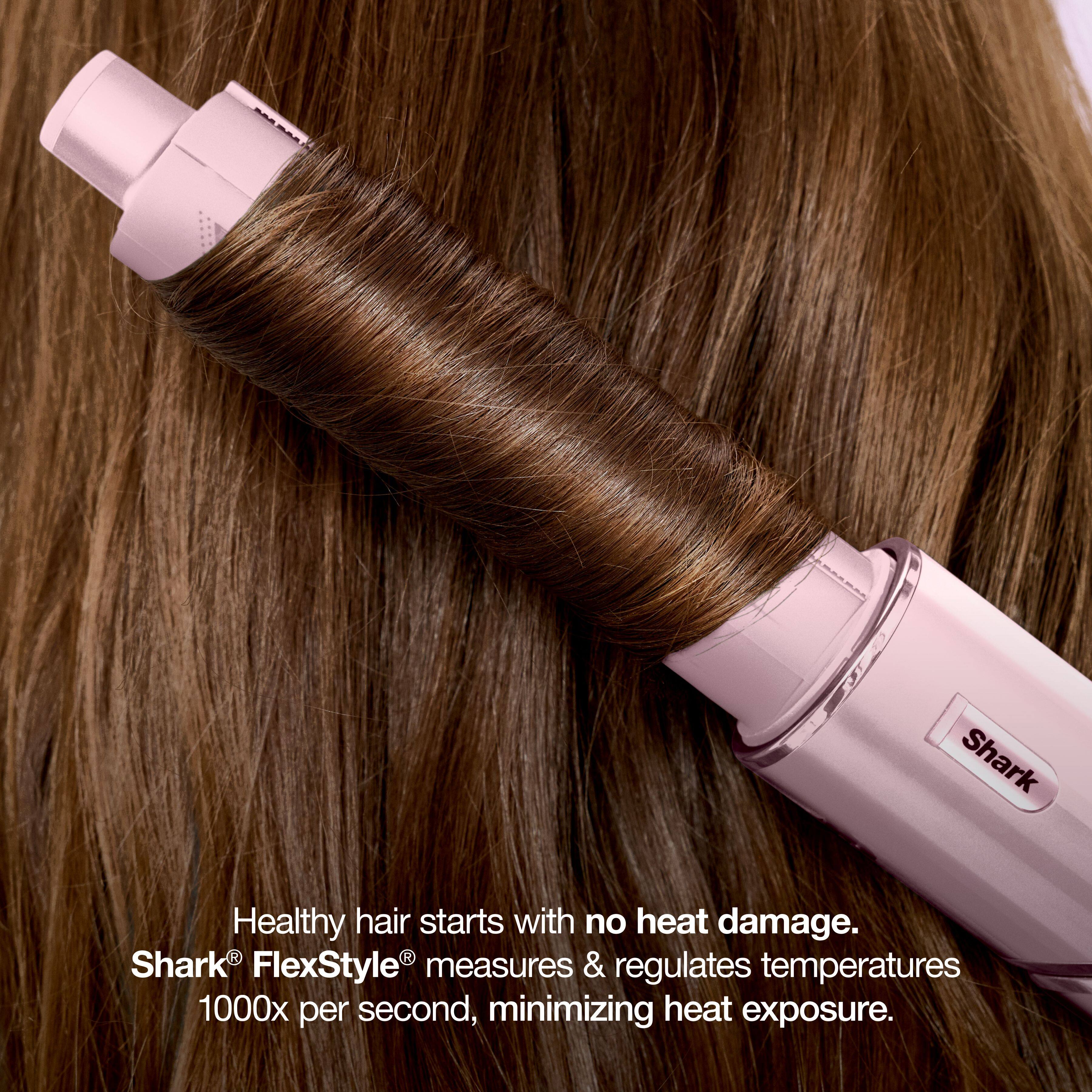 Healthy hair starts with no heat damage.  
Shark® FlexStyle® measures & regulates temperatures 1000x per second, minimizing heat exposure.