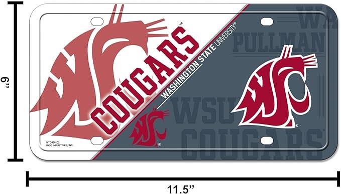 TM WA UNIVERSITY PULLMAN STATE  
COUGARS  
WASHINGTON STATE UNIVERSITY  
WSU  
11.5"