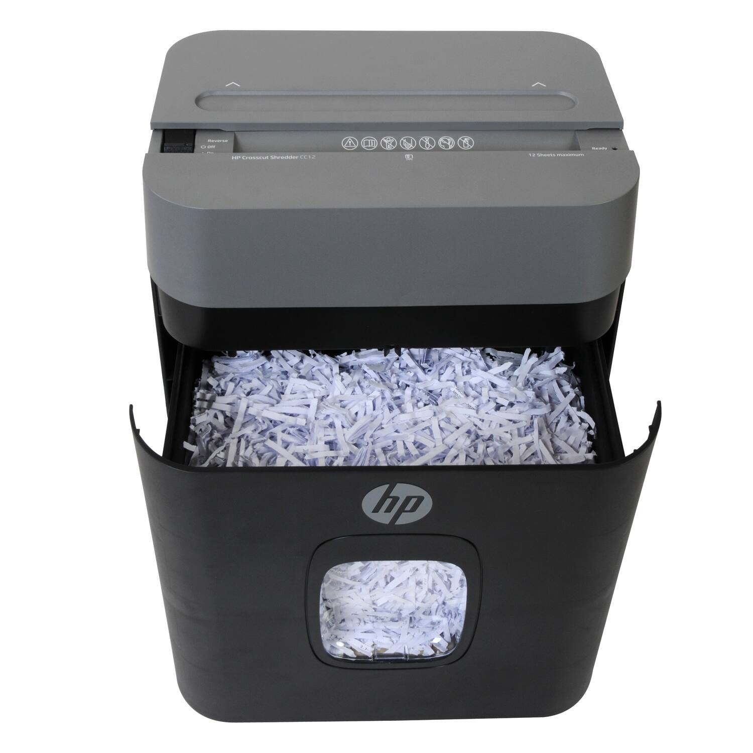 Alt View 12. HP - 12 Sheet Crosscut Paper Shredder.