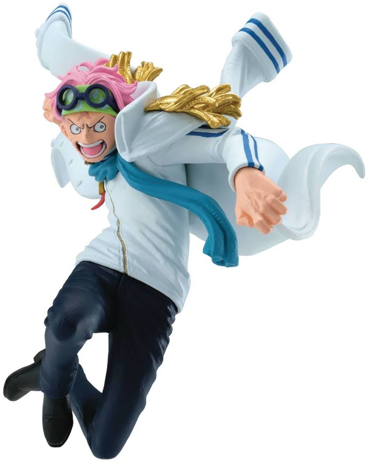 Front. PopMarket - BanPresto - One Piece - Battle Record Collection - Koby Statue   - Collectibles - Multicolor.